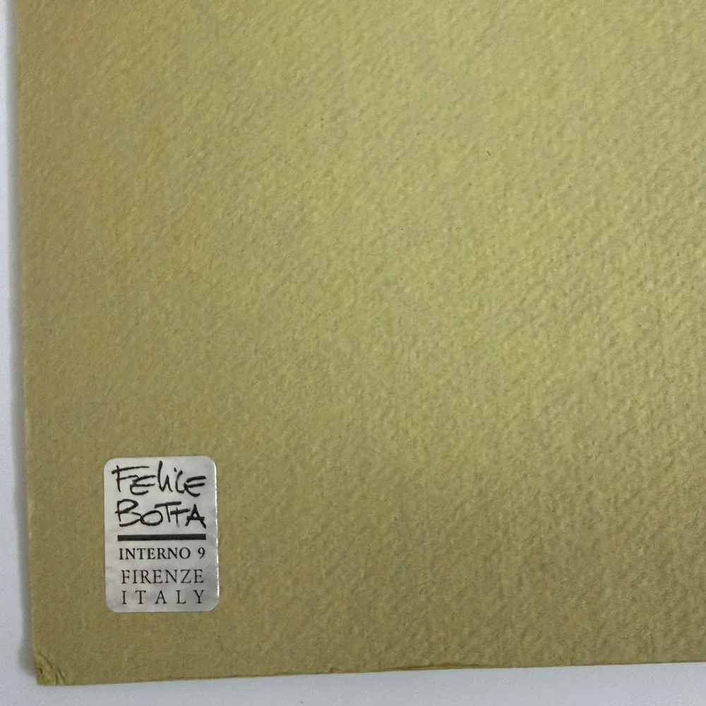 VTG Felice Botta Firenze Italy Handmade Cat Photo Album Scrapbook‎ Paper Journal